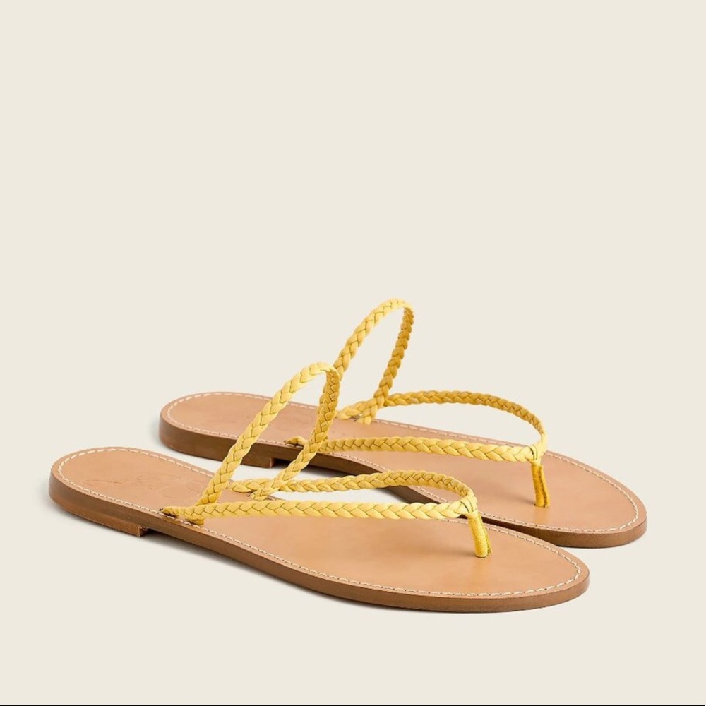 J. CREW Italian Leather Sandals New With Tag